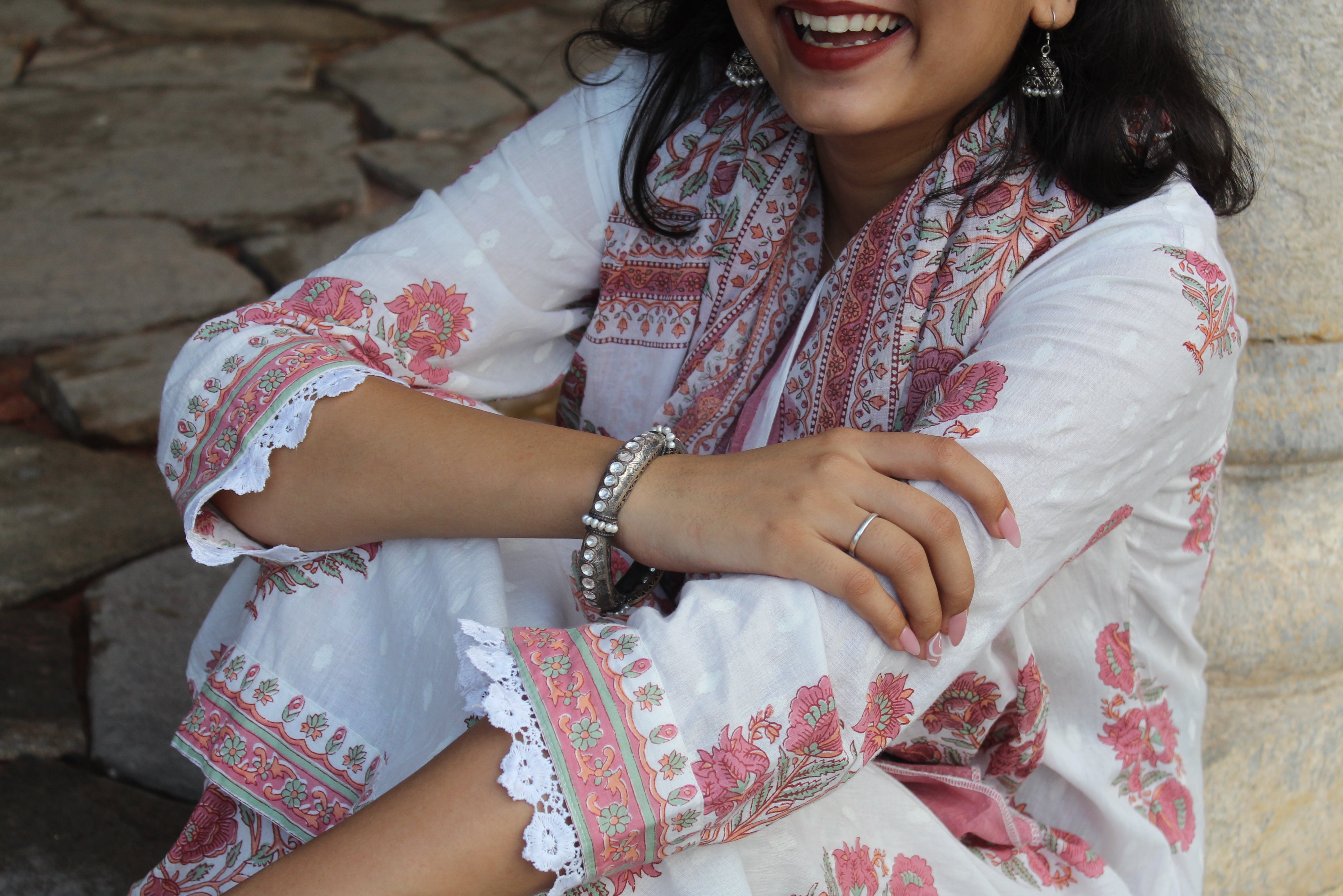 silver antique oxidized bangles